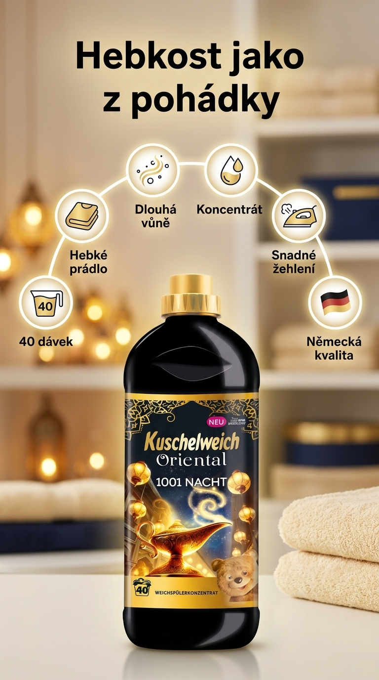 Kuschelweich Oriental 1001 nocí - mobilní infografika