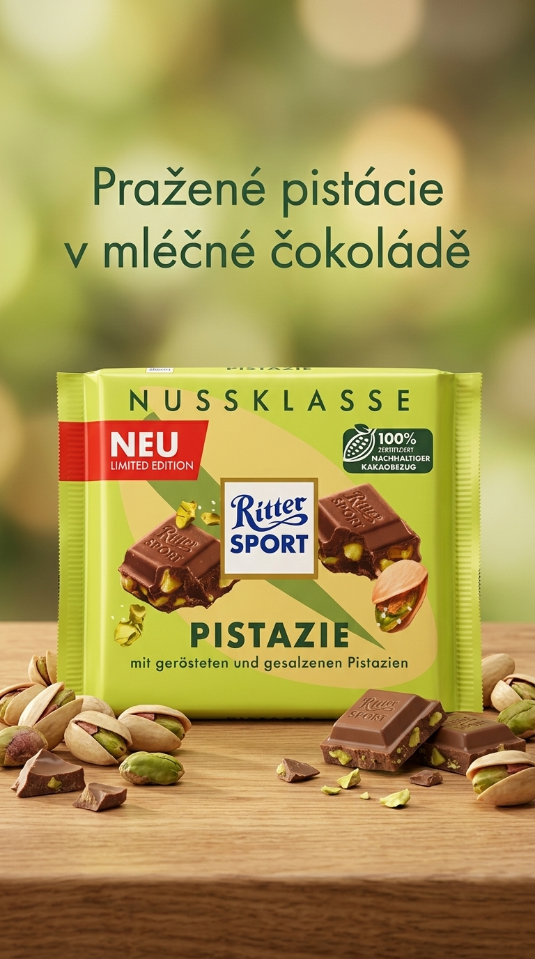Ritter Sport Pistazie - lifestyle poster