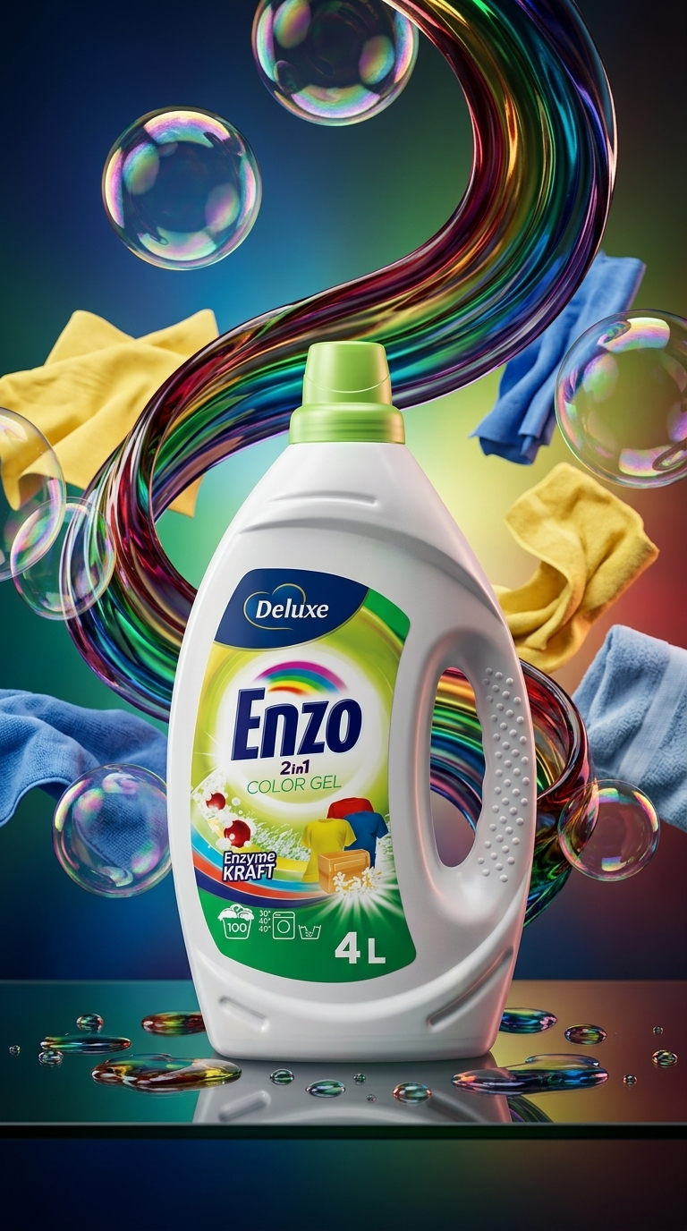 Enzo Deluxe Color gel na praní - lifestyle poster