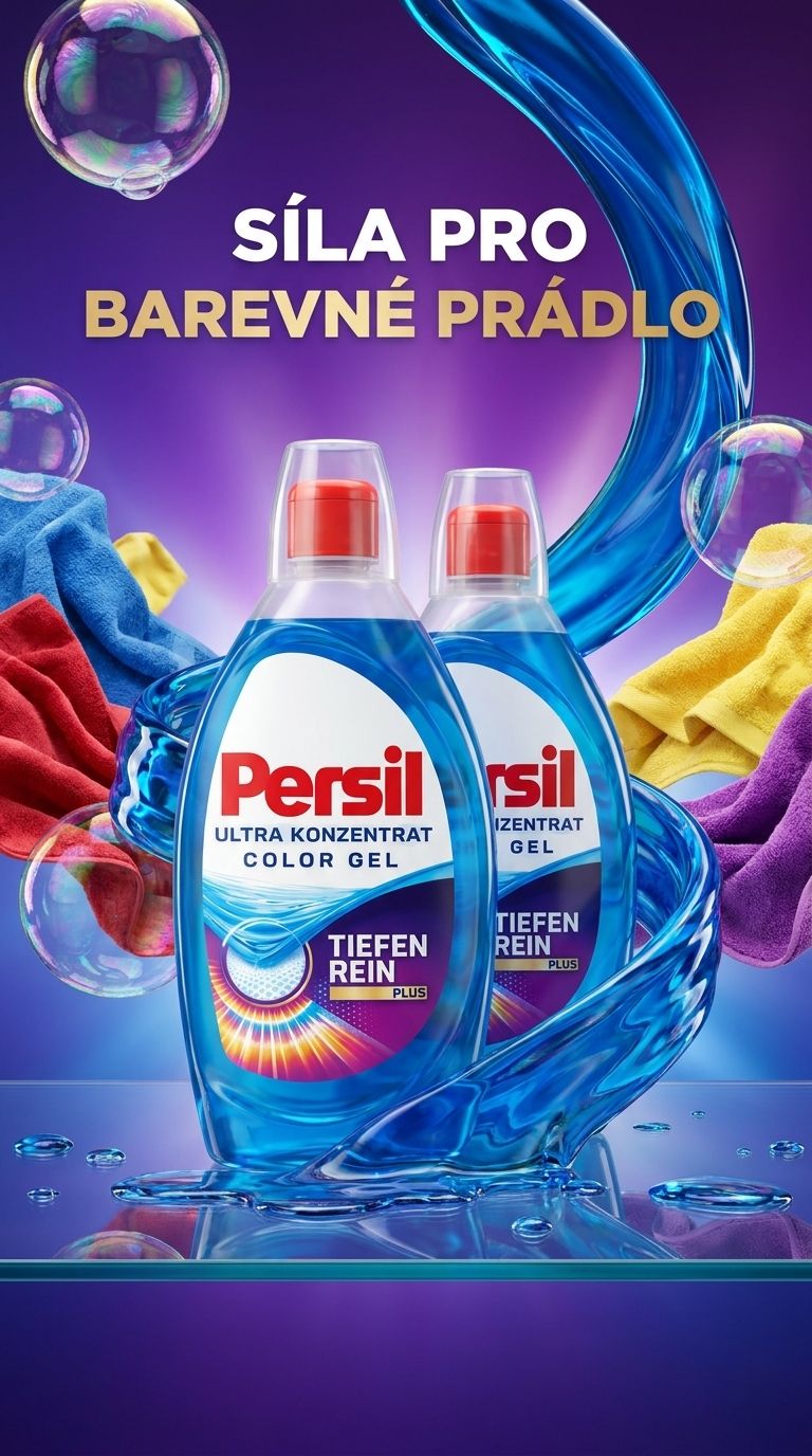Persil XXL Color prací gel - lifestyle poster