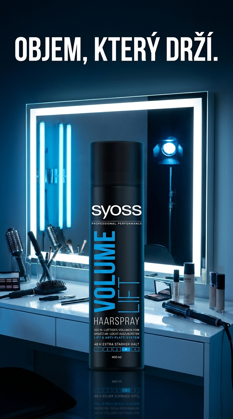 Syoss Volume Lift lak na vlasy - lifestyle poster