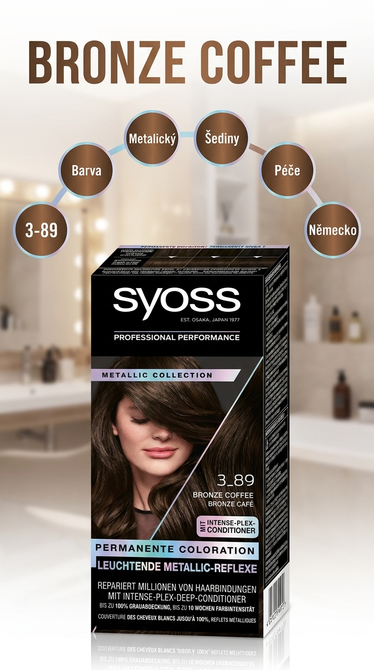 Syoss 3-89 Bronze Coffee - mobilní infografika
