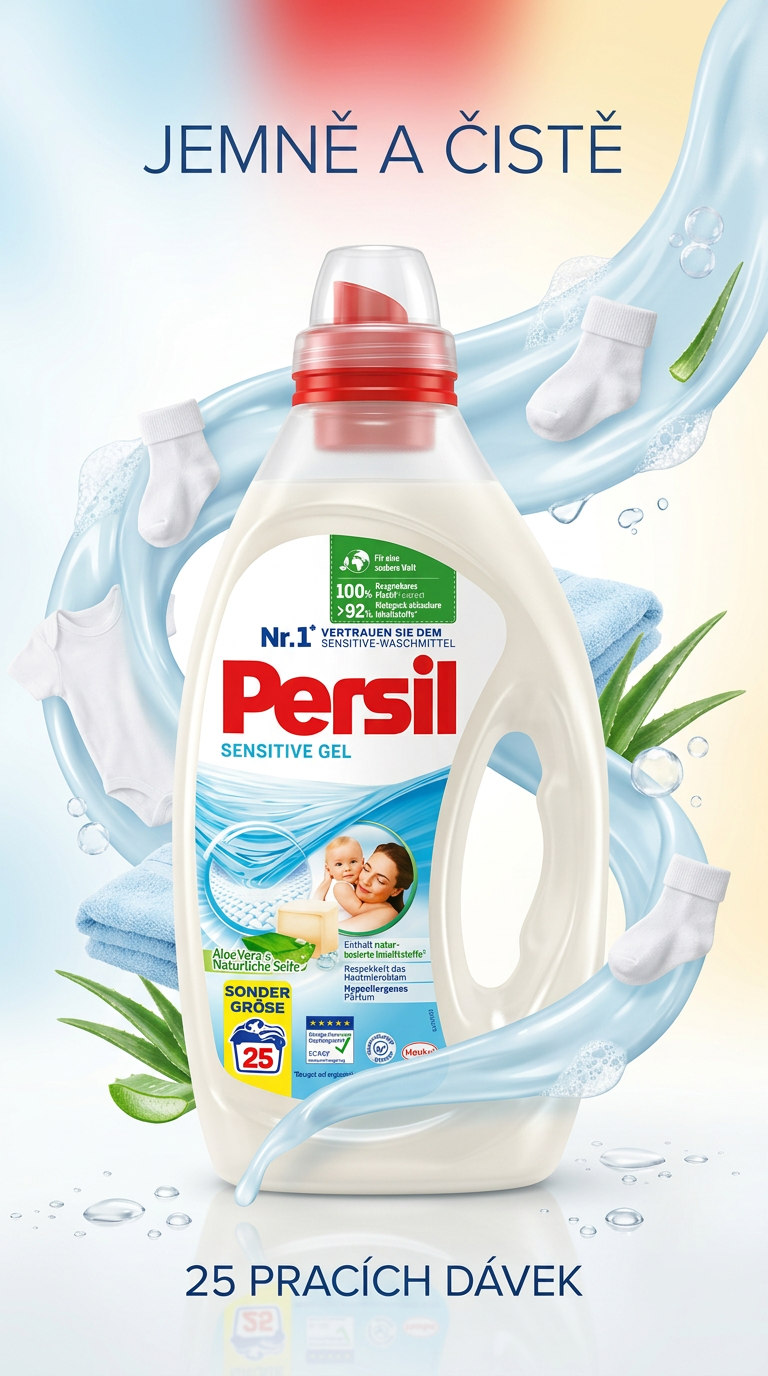 Persil Sensitive Gel Aloe Vera - lifestyle poster
