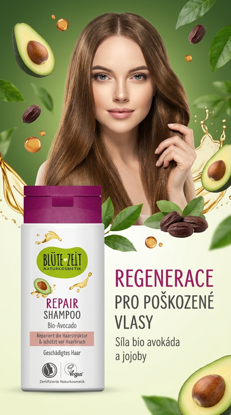 Blütezeit Repair šampon - regenerace pro poškozené vlasy