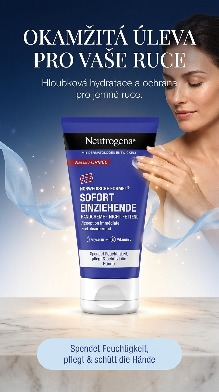 Neutrogena krém na ruce s okamžitým vstřebáváním - lifestyle poster
