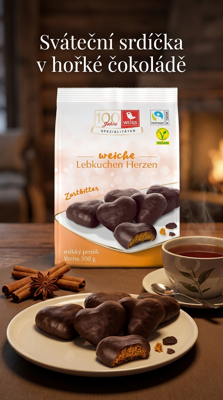 Weiss perníková srdíčka - lifestyle poster