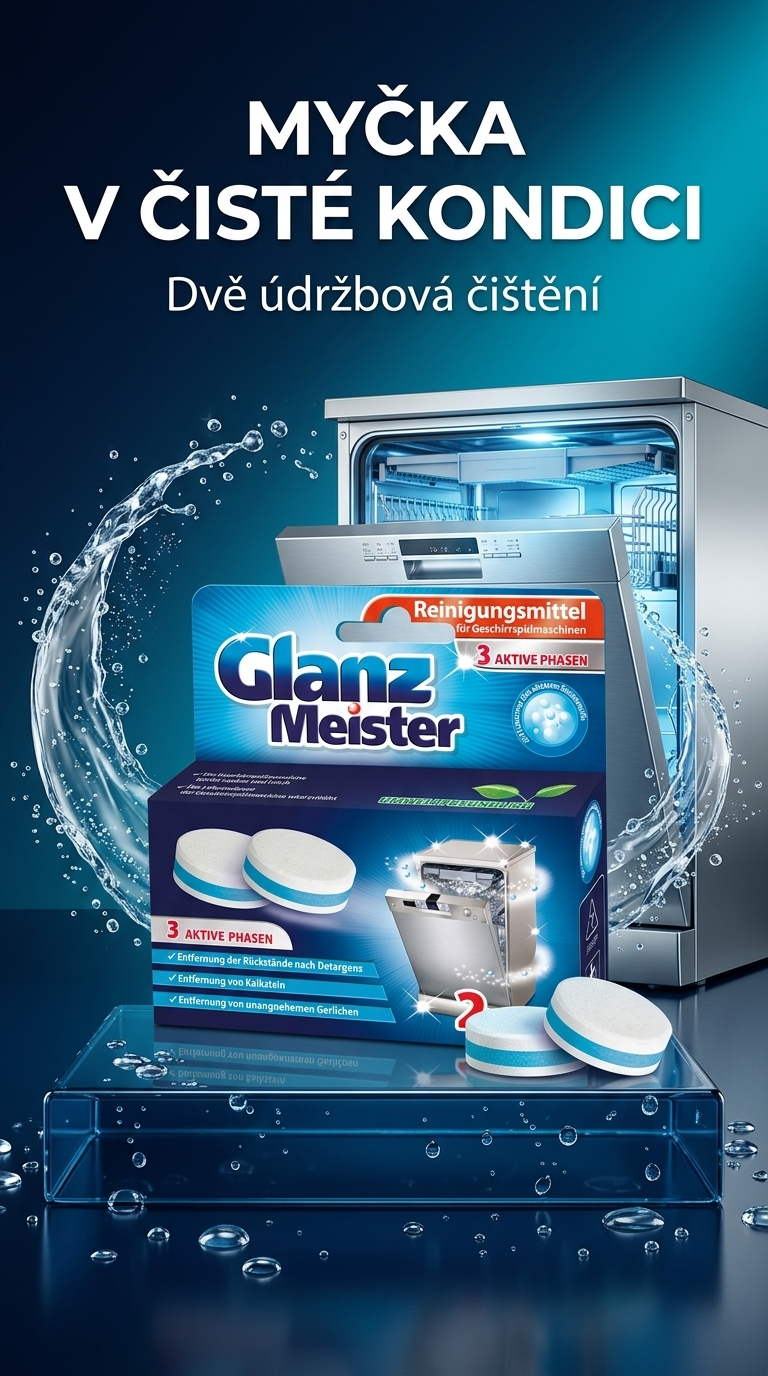 Glanz Meister čisticí tablety do myčky - lifestyle poster