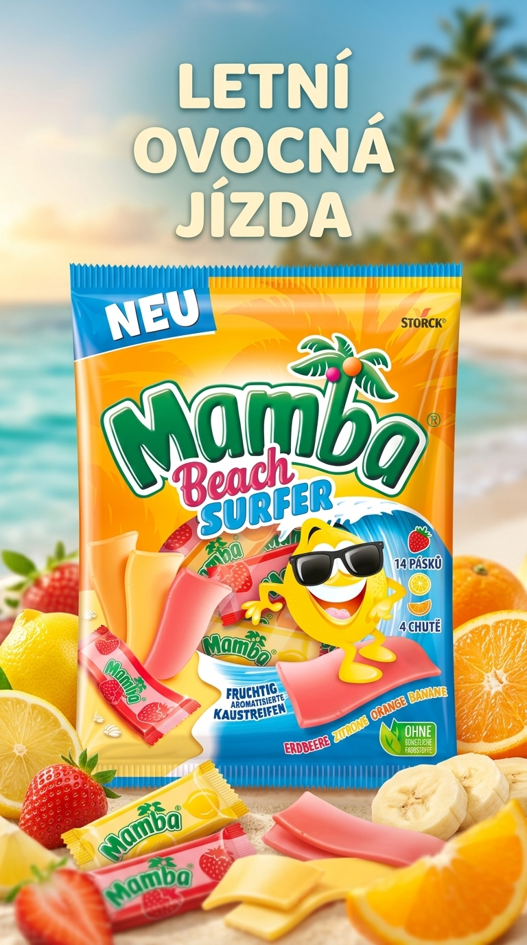 Mamba Beach Surfer - lifestyle poster
