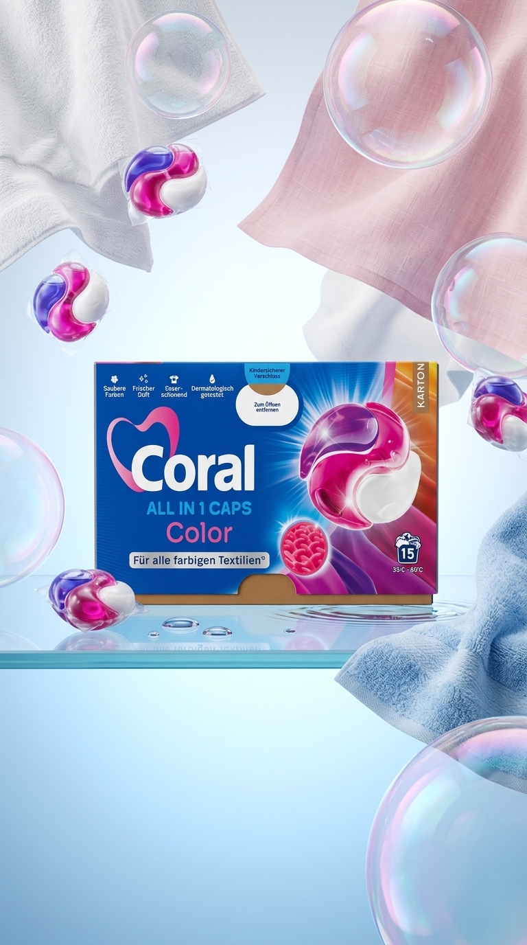 Coral All in 1 Caps Color - lifestyle poster
