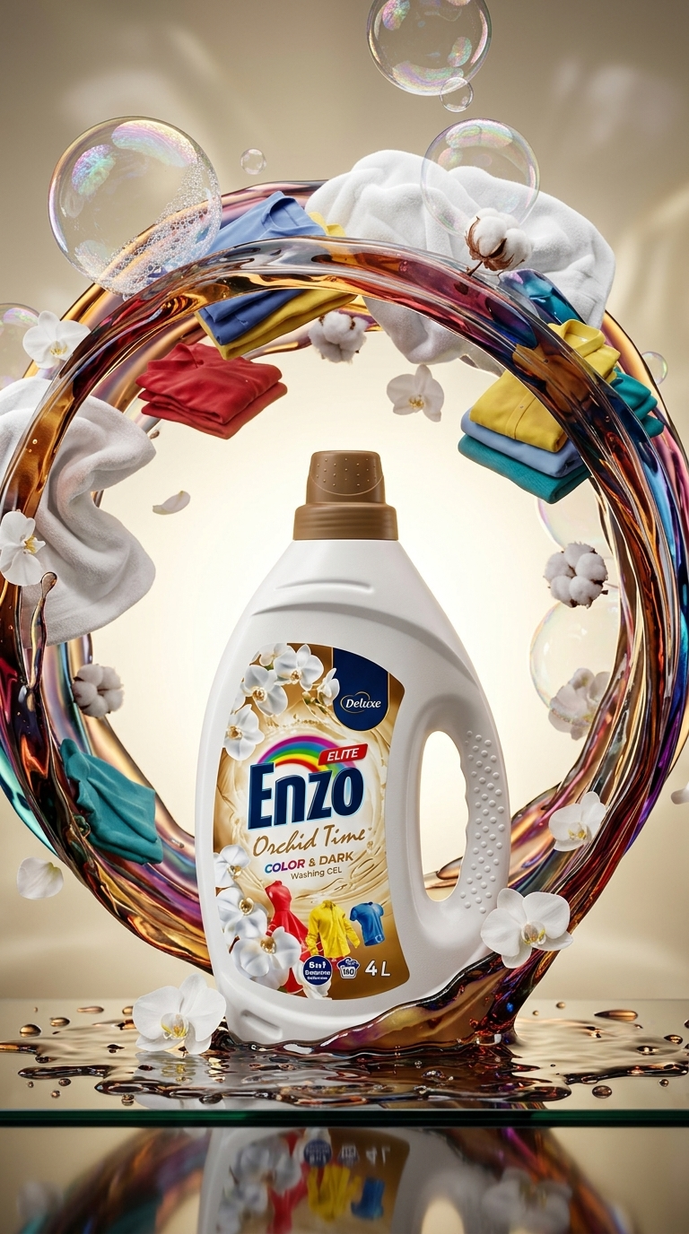 Enzo Deluxe Orchid Time prací gel 6v1 - lifestyle poster