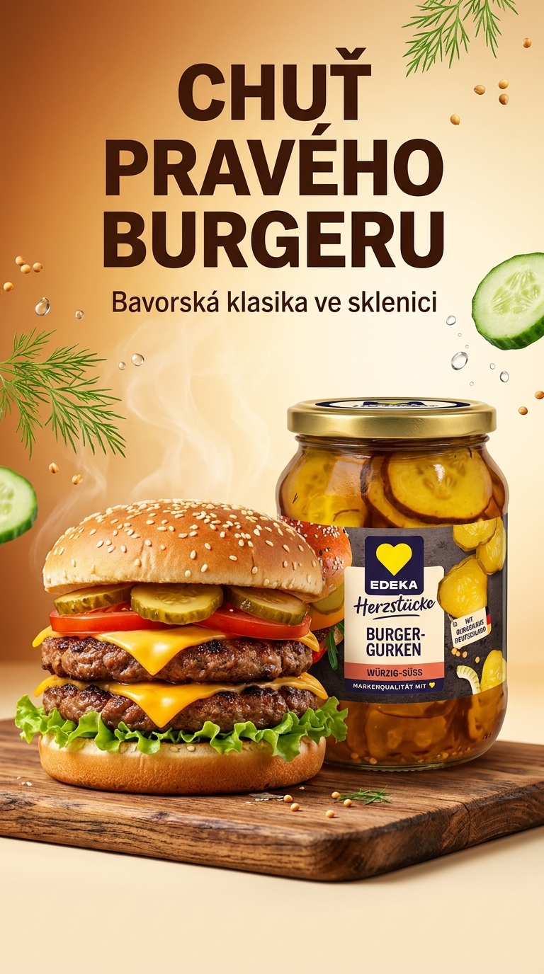 Edeka okurky do hamburgerů - lifestyle poster
