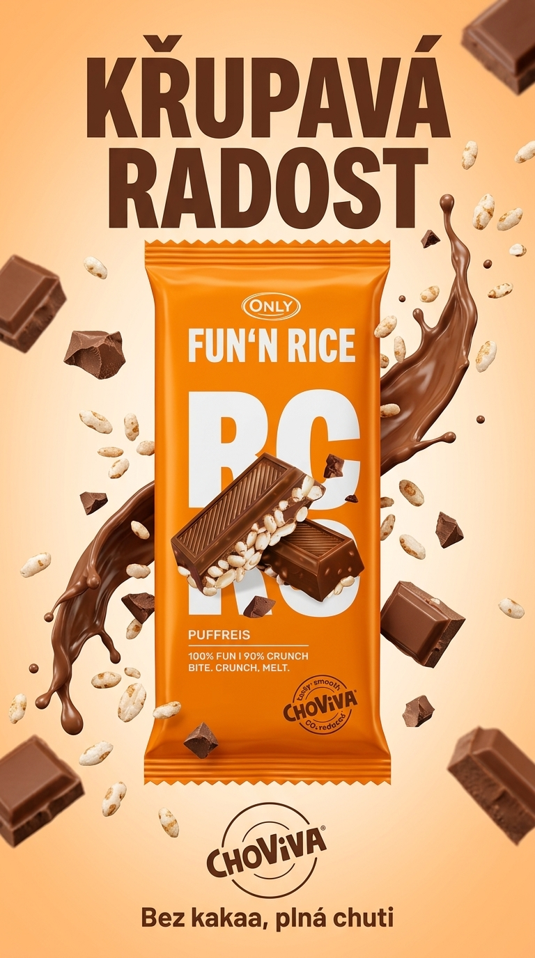 Only Fun'n Rice - lifestyle poster křupavé radosti