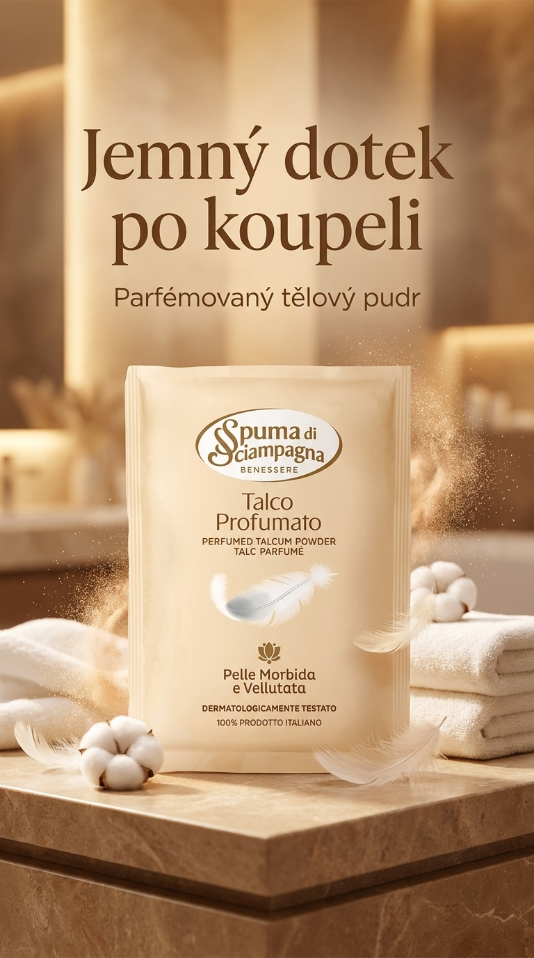 Spuma di Sciampagna tělový pudr - lifestyle poster