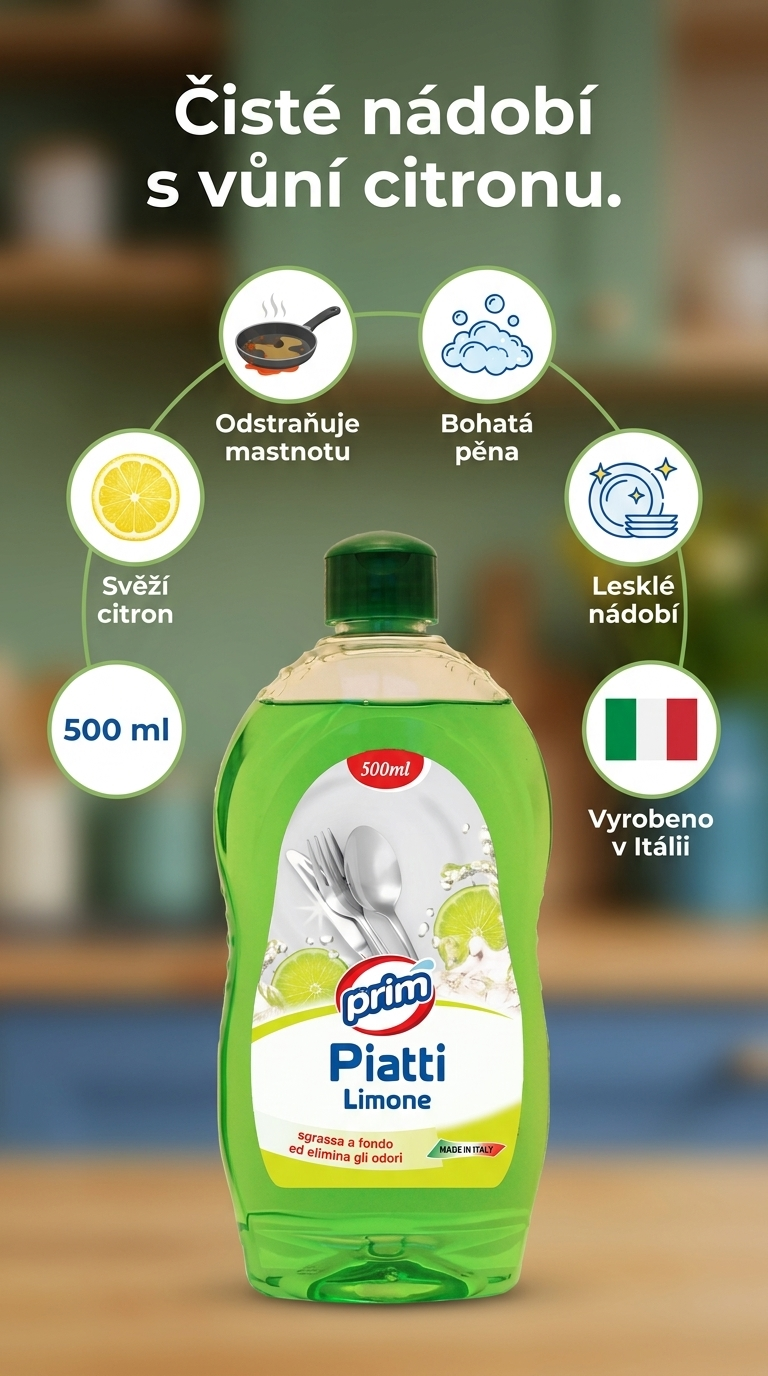 Prim Piatti Limone - mobilní infografika