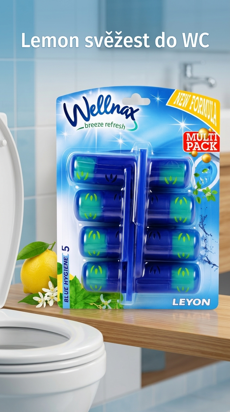 Wellnax Lemon WC závěsky - lifestyle poster
