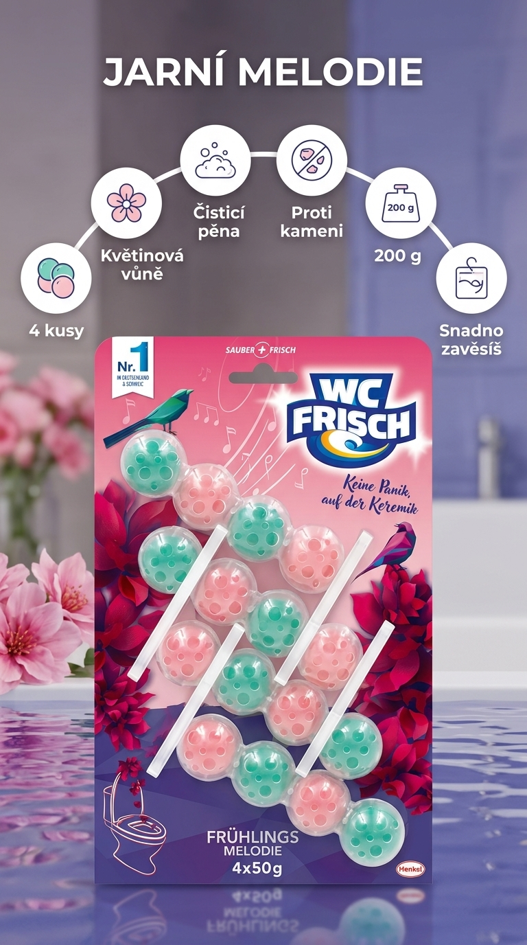 WC Frisch Jarní melodie 4pack - mobilní infografika