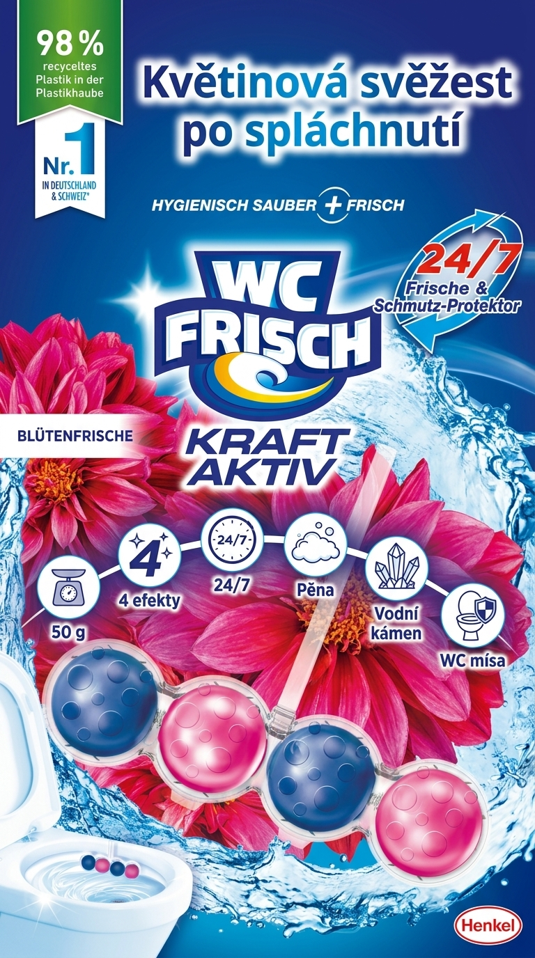 WC Frisch Kraft Aktiv - mobilní infografika