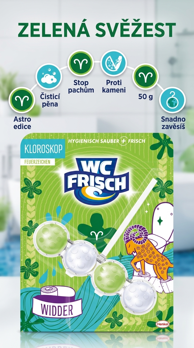 WC Frisch Feuerzeichen - mobilní infografika