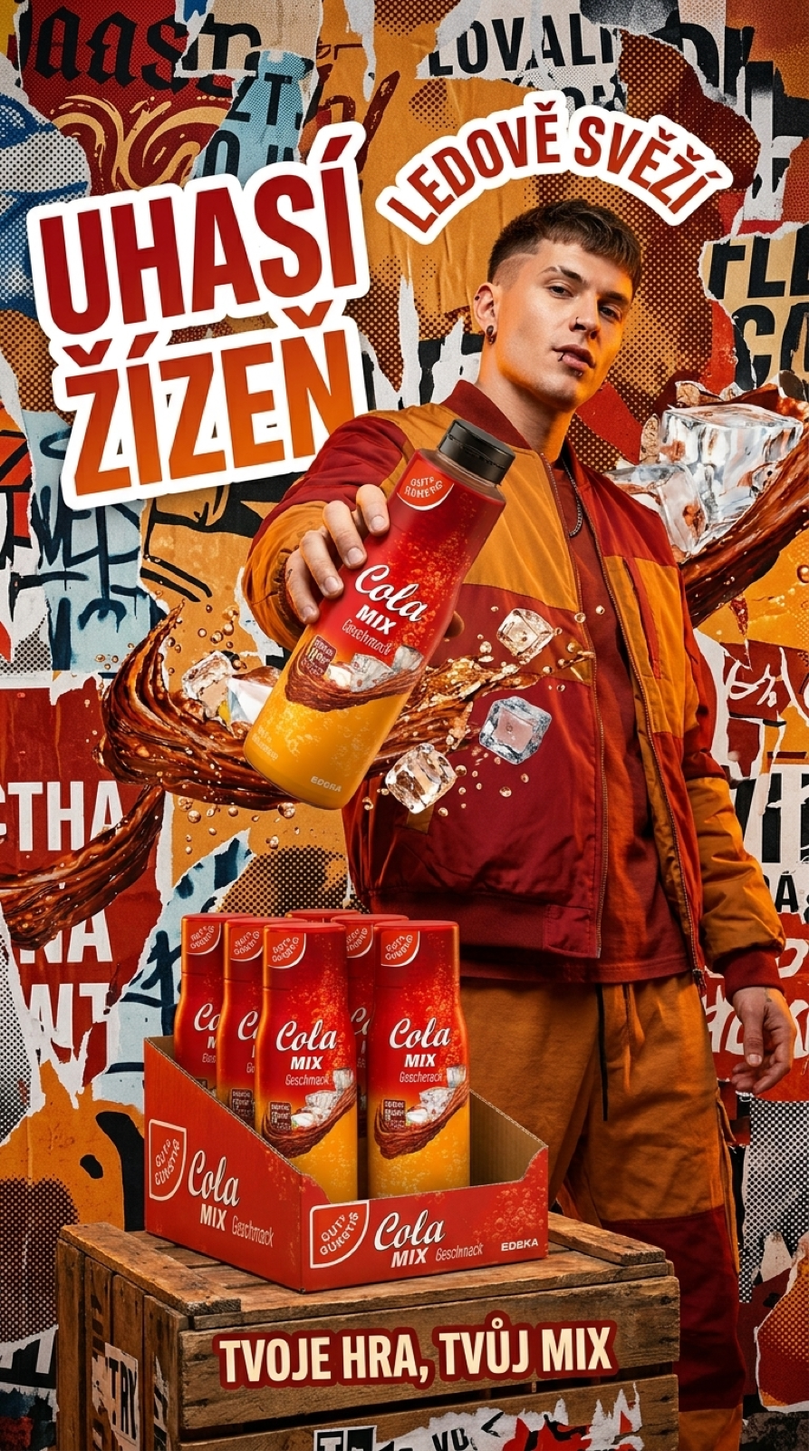 G&G Cola Mix sirup - lifestyle poster