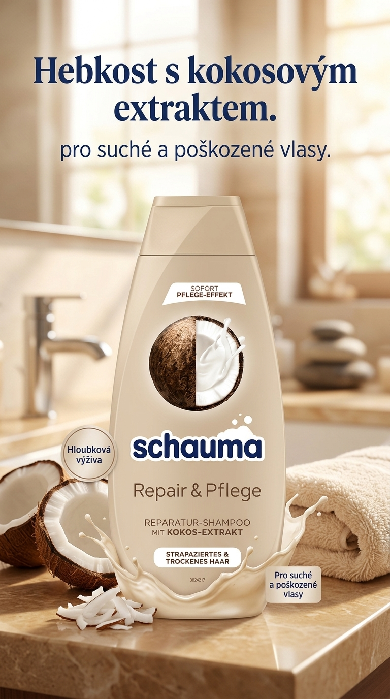 Schauma Repair & Pflege kokos - lifestyle poster