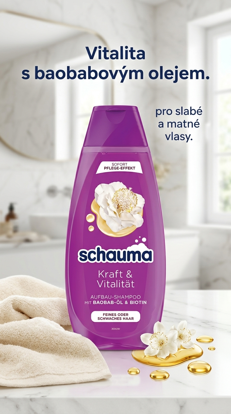 Schauma Kraft & Vitalita - lifestyle poster