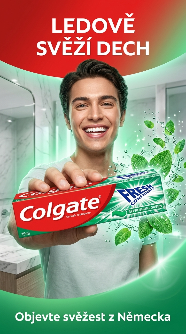 Colgate Fresh Confidence Green - lifestyle poster