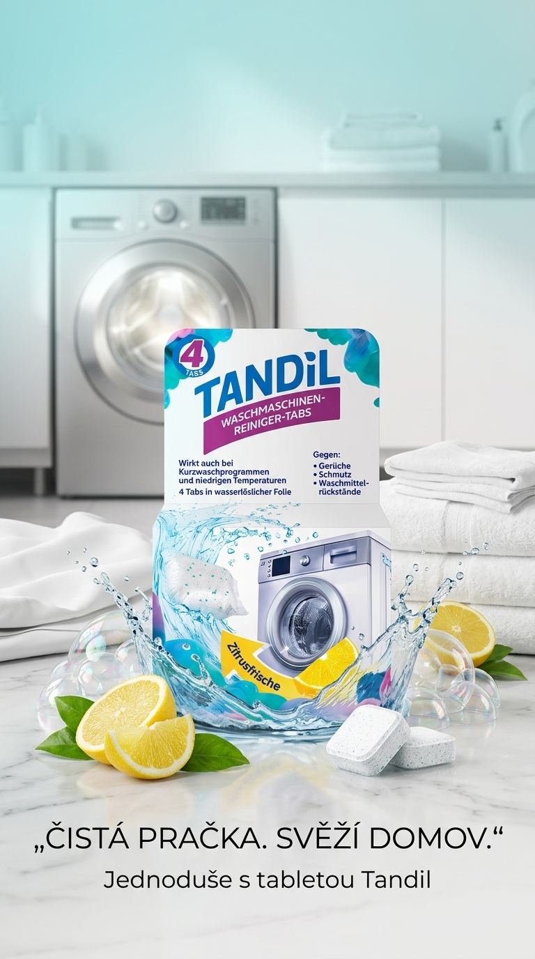 Tandil čisticí tablety do pračky - svěží lifestyle poster