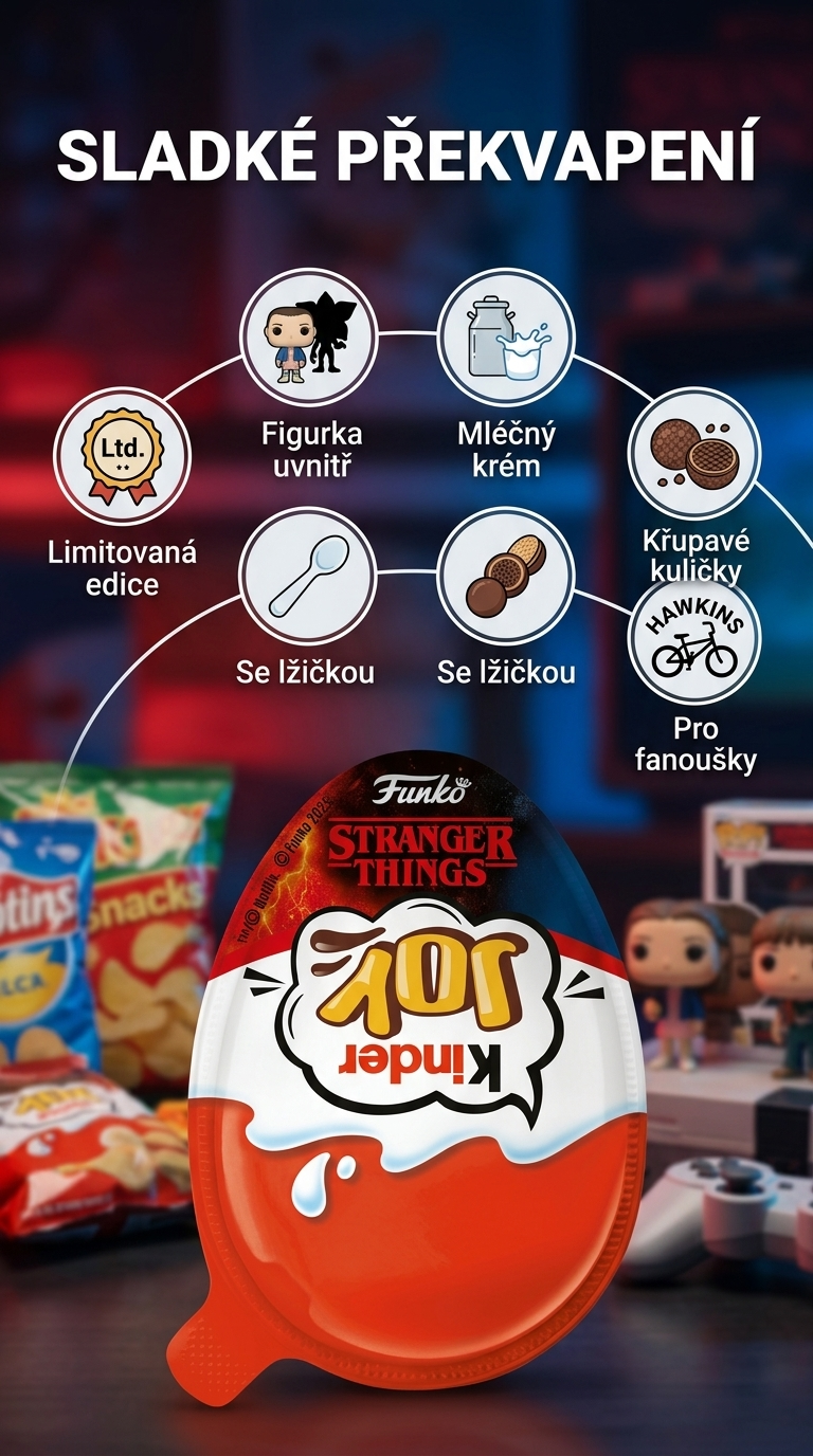 Kinder Joy Stranger Things 20 g - mobilní infografika