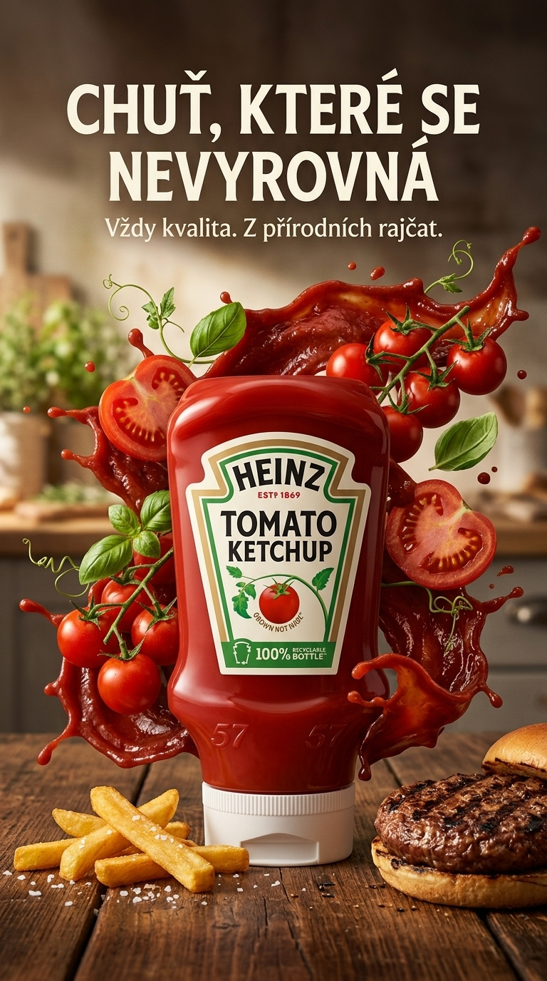 Heinz tomatový kečup 800 ml - lifestyle poster