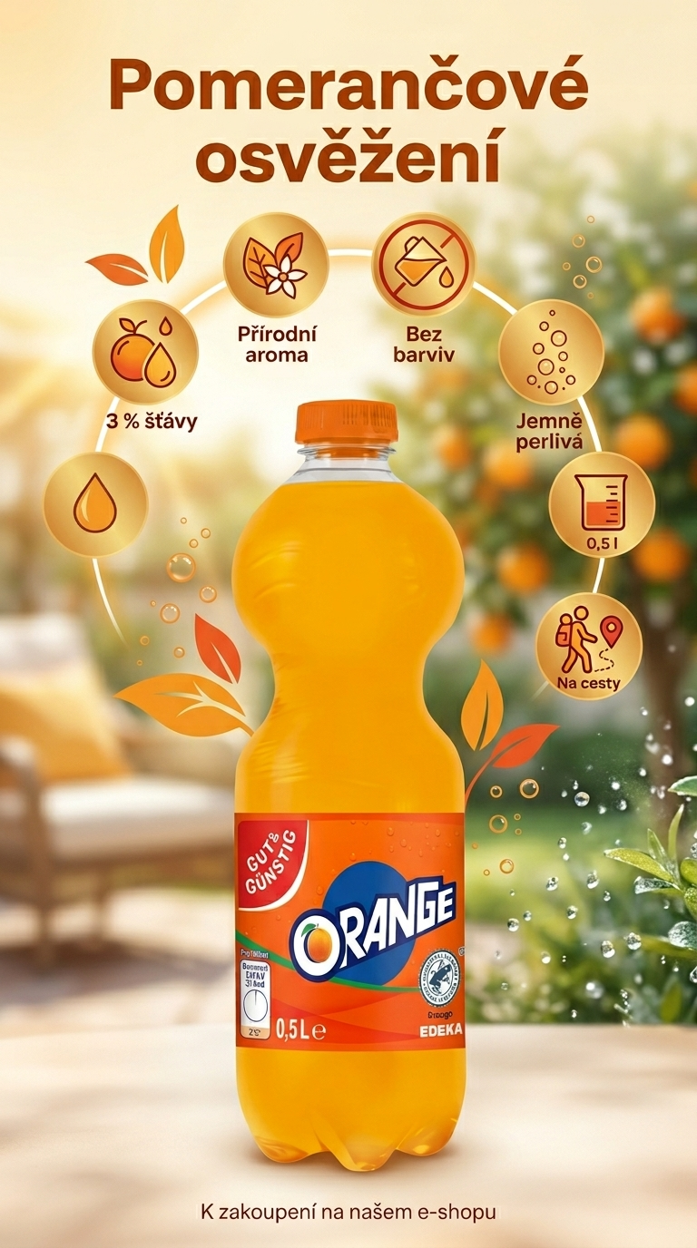 G&G Pomerančová limonáda 0,5 l - mobilní infografika