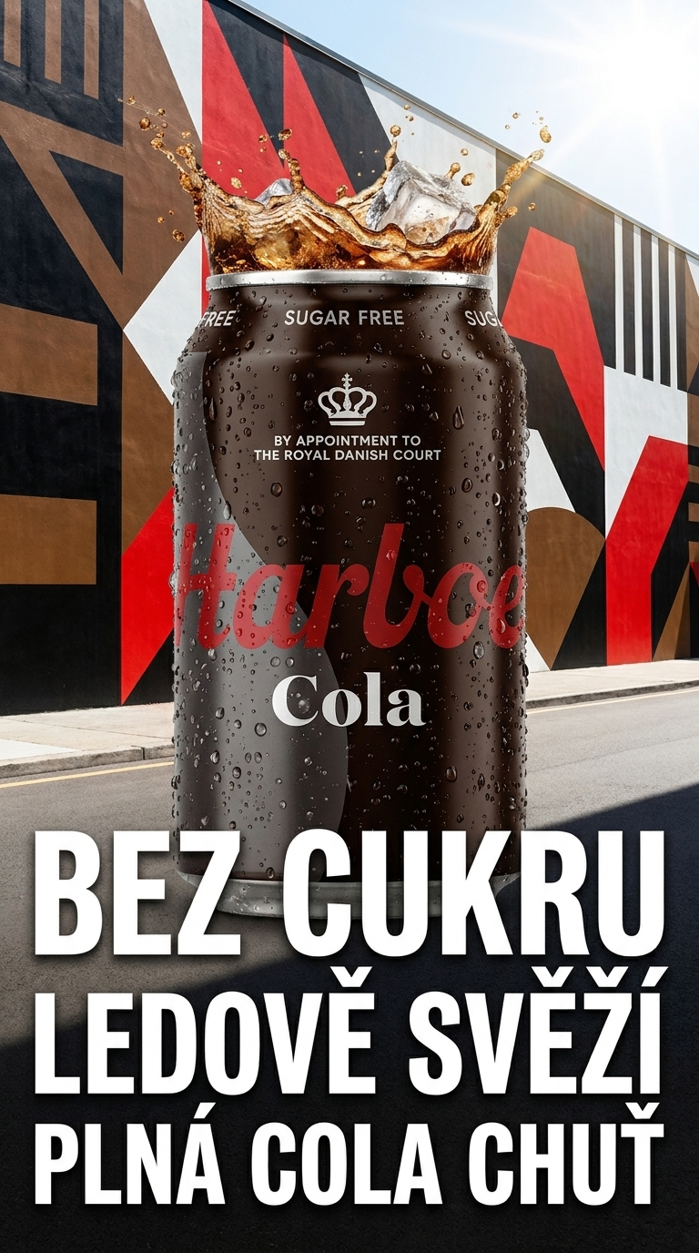 Harboe Cola 0% cukru 330 ml - lifestyle poster