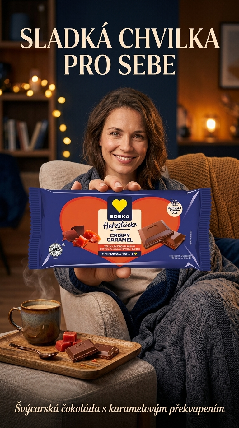 Edeka Herzstücke Crispy Caramel - lifestyle poster