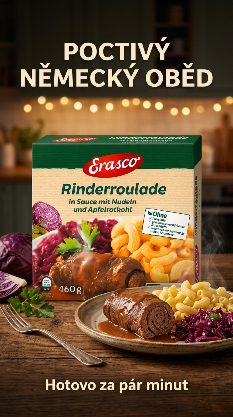 Erasco hovězí roláda - lifestyle poster