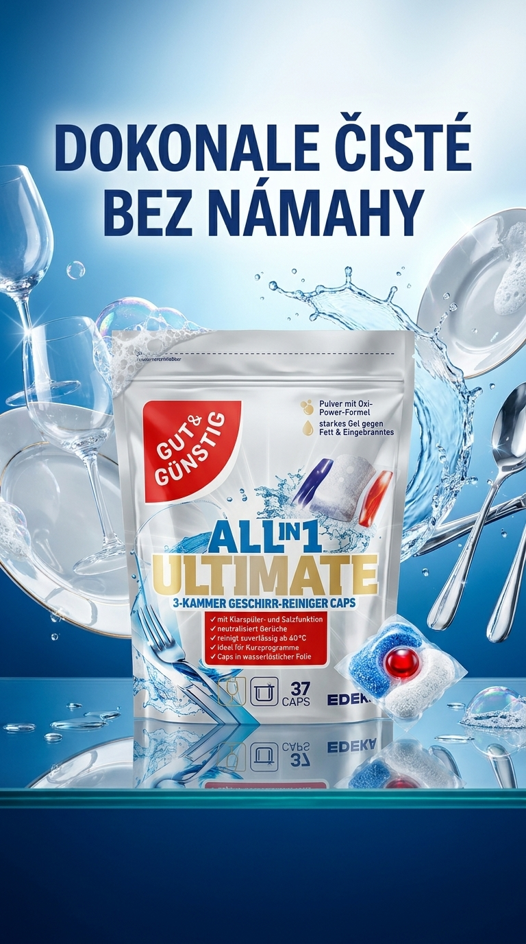 G&G All-in-1 Ultimate kapsle do myčky - lifestyle poster