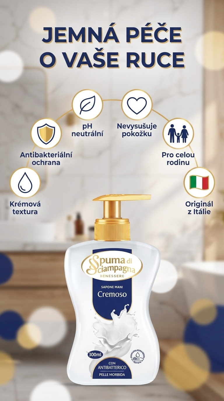 Spuma di Sciampagna Cremoso - mobilní infografika