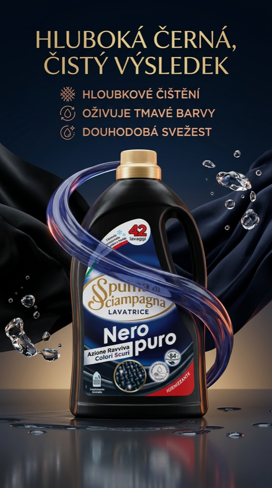 Spuma di Sciampagna Nero Puro 42 dávek - reklamní lifestyle poster