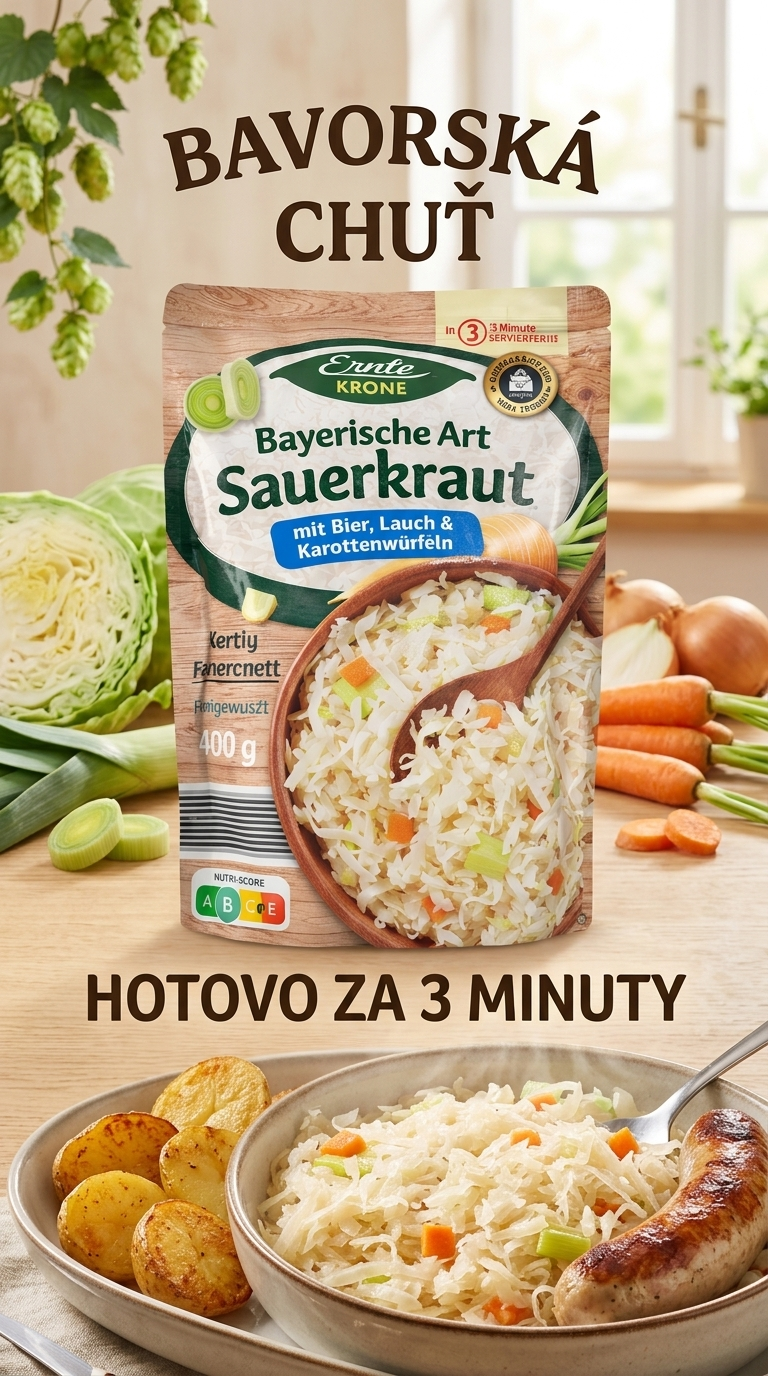 Erntekrone bavorské kysané zelí - bavorský lifestyle poster