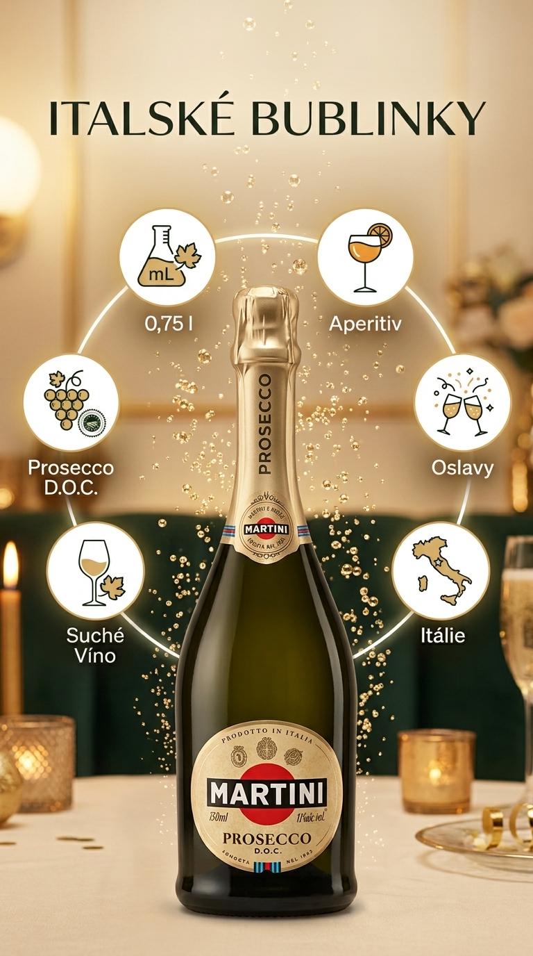 Martini Prosecco D.O.C. - mobilní infografika