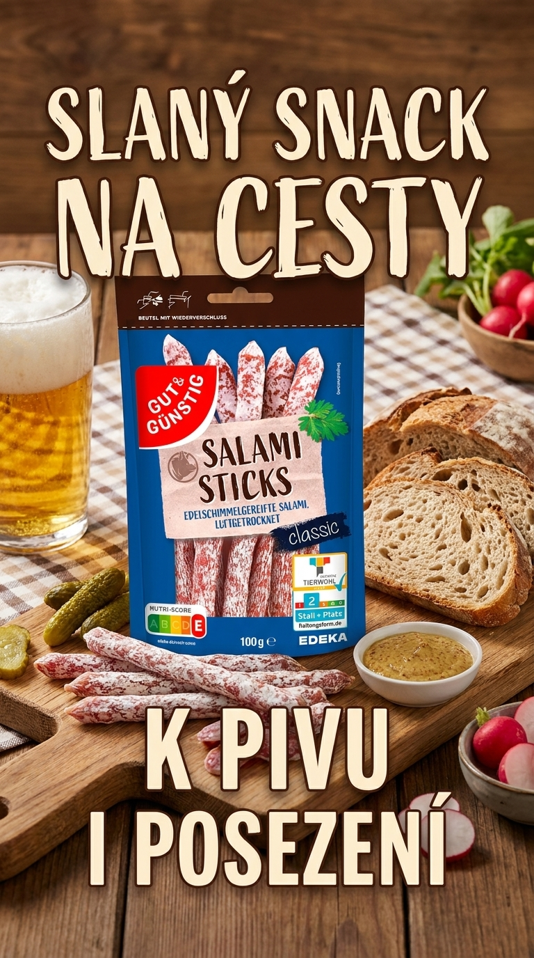 G&G salámové tyčinky Classic - lifestyle poster
