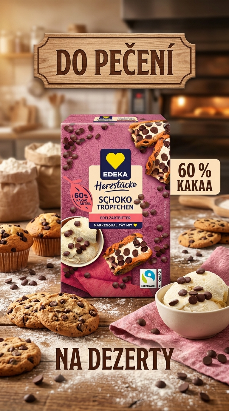 EDEKA Herzstücke čokoládové pecičky - lifestyle poster