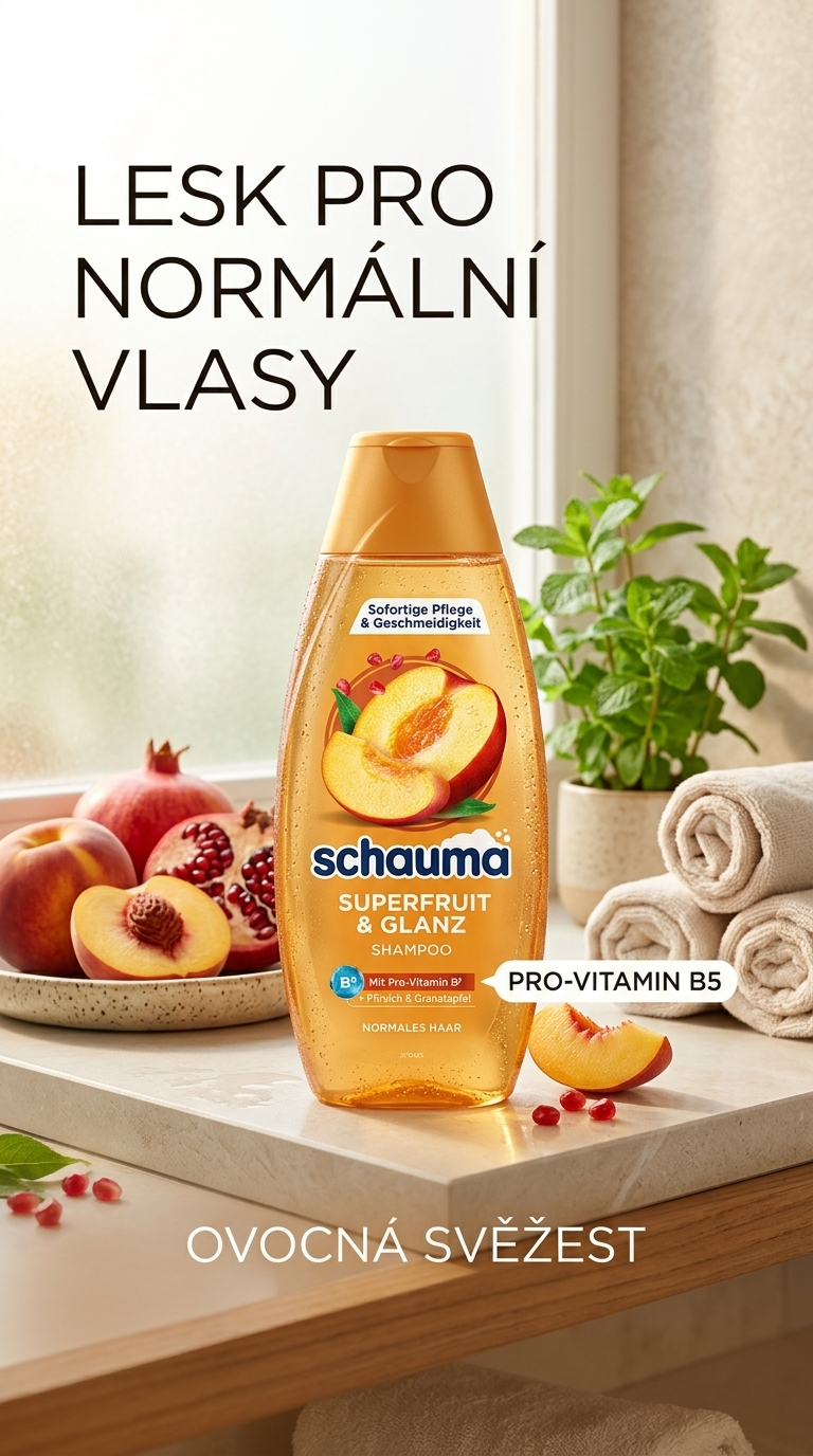 Schauma Superfruit & Glanz - lifestyle poster