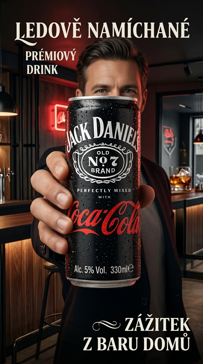 Jack Daniel's Tennessee Whiskey & Coca-Cola 5% 330 ml - lifestyle poster