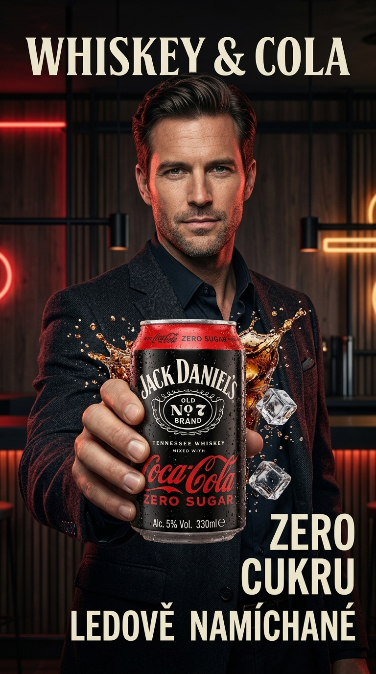 Jack Daniel's Tennessee Whiskey & Coca-Cola Zero - lifestyle poster