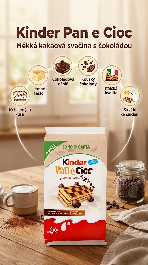 Kinder Pan e Cioc - mobiln? infografika