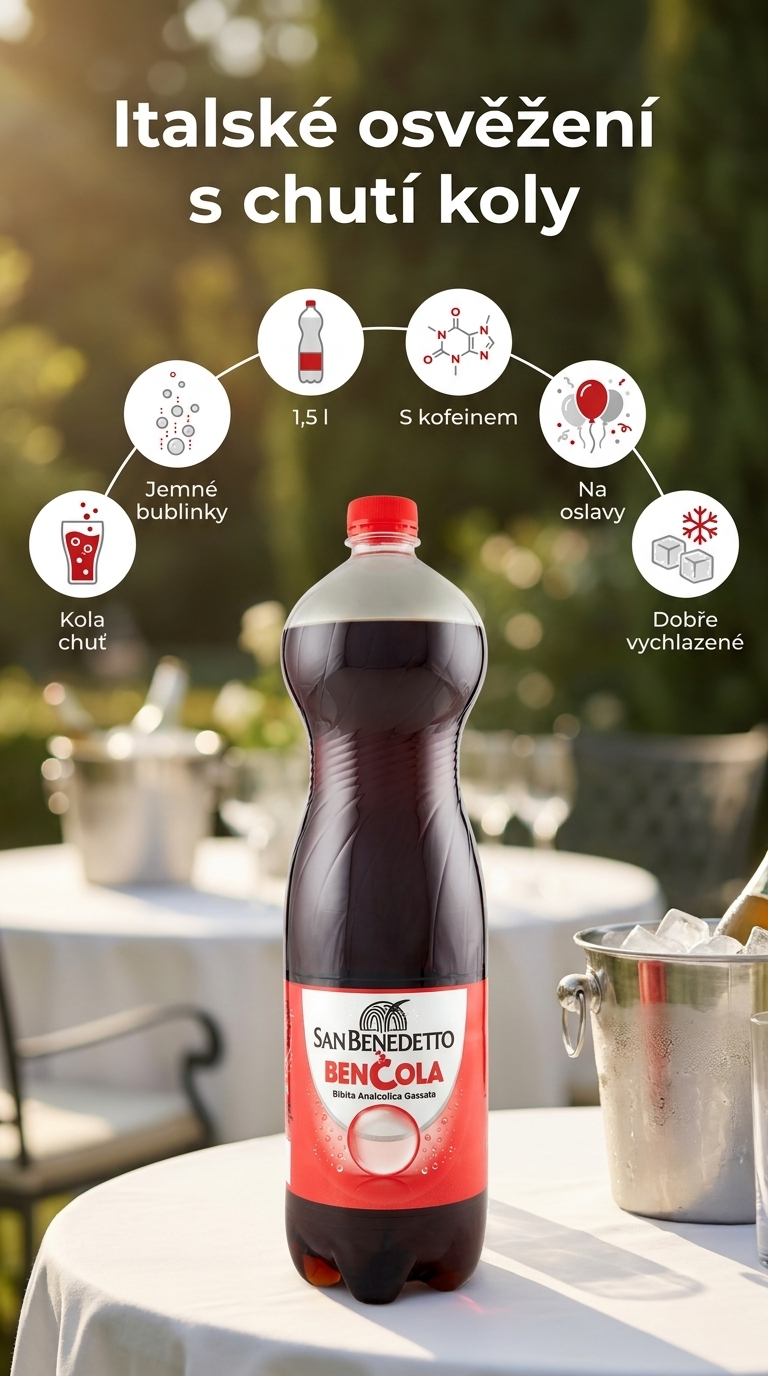 San Benedetto Ben Cola 1,5 l - mobilní infografika