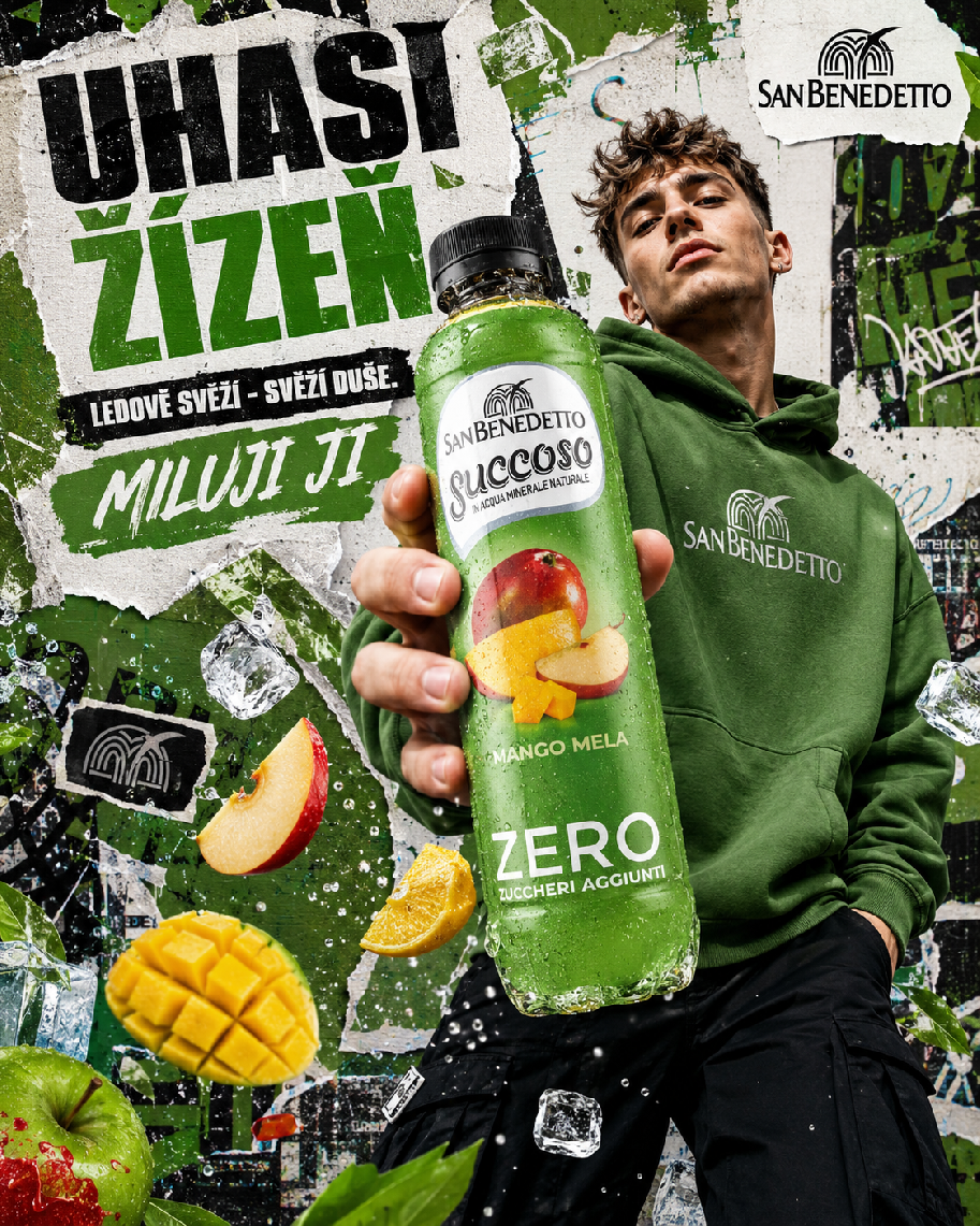 San Benedetto Succoso Mango Mela Zero 0,4 l – lifestyle poster