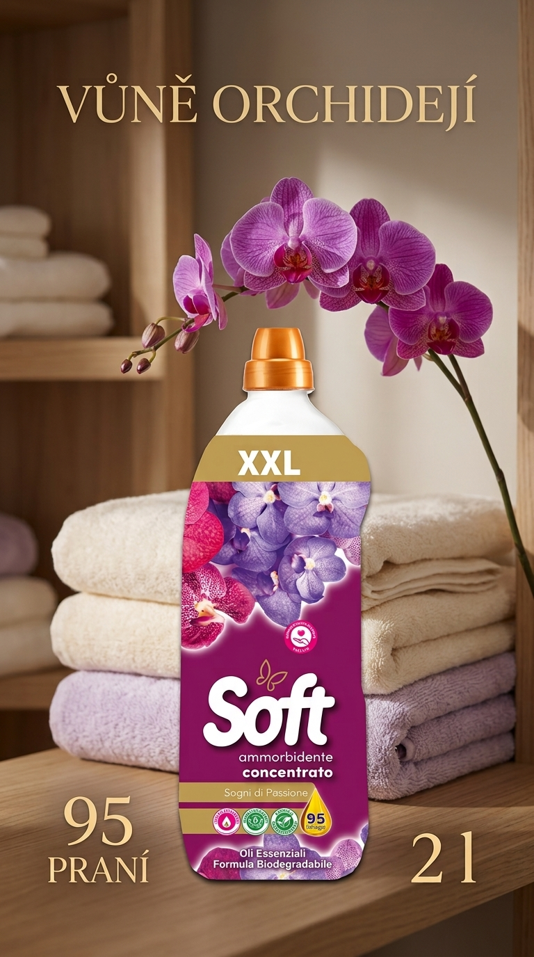 Soft koncentrovaná aviváž Sogni di Passione 2 l, 95 praní - lifestyle poster
