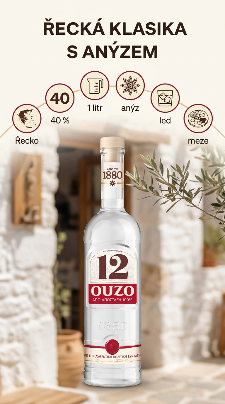 Ouzo 12 - mobilní infografika