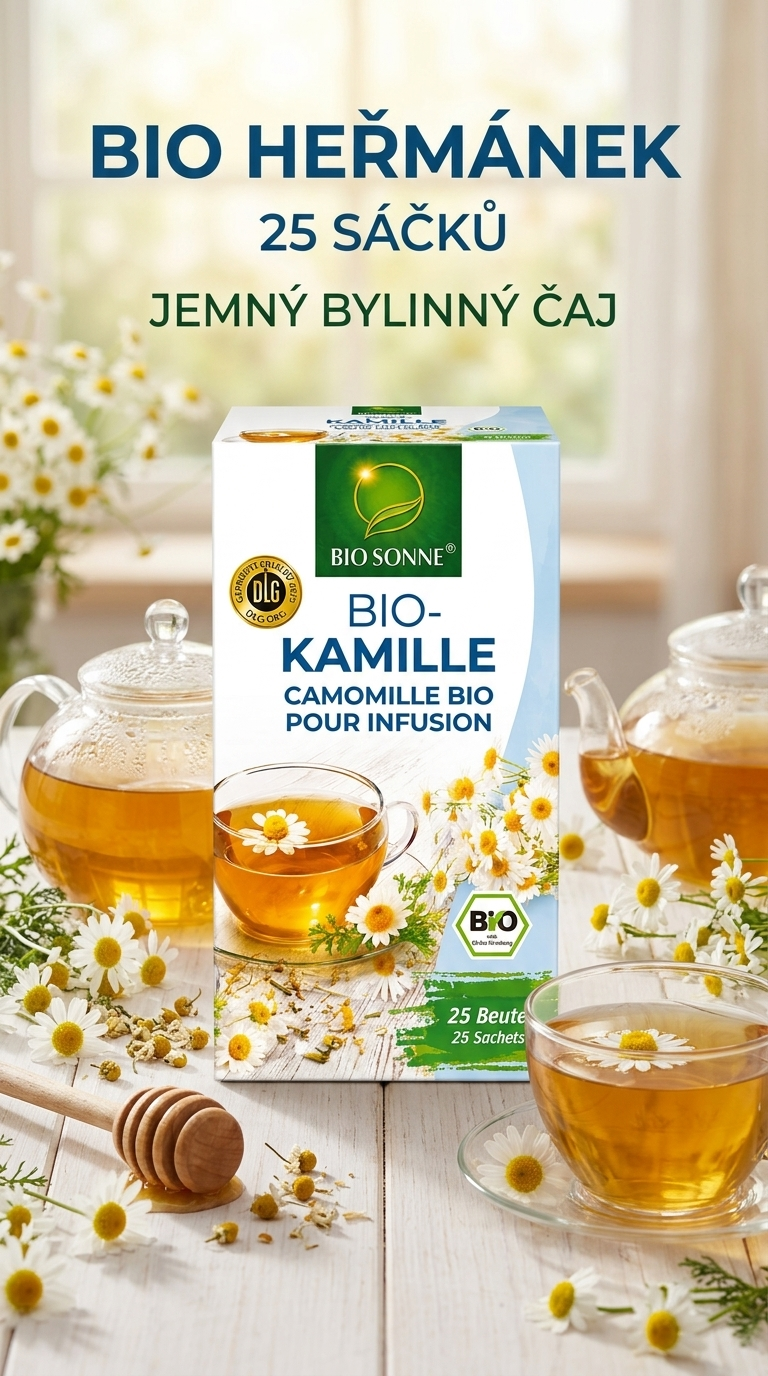 Bio Sonne BIO heřmánkový čaj 25 ks - lifestyle poster