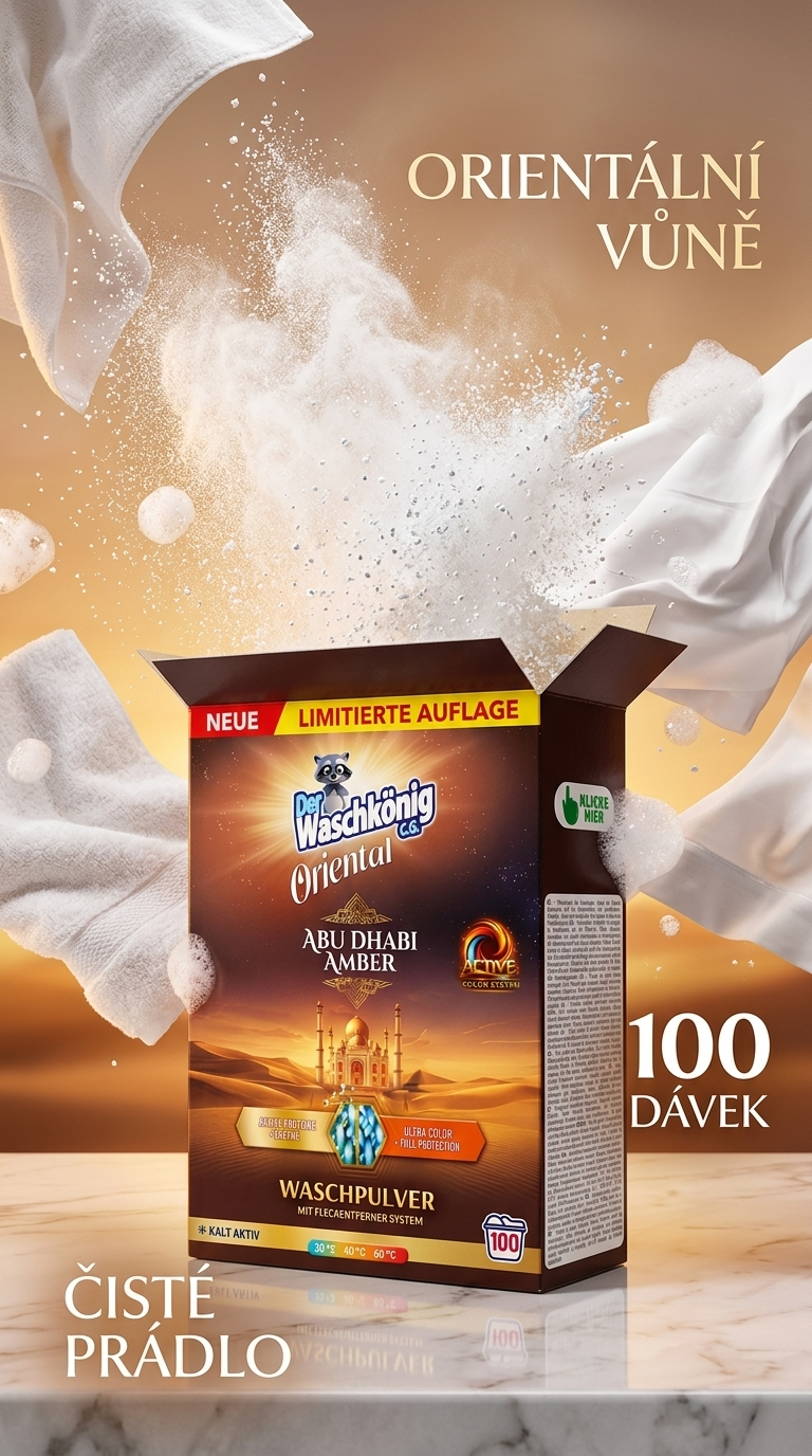 Waschkönig Oriental prací prášek 6 kg - lifestyle poster